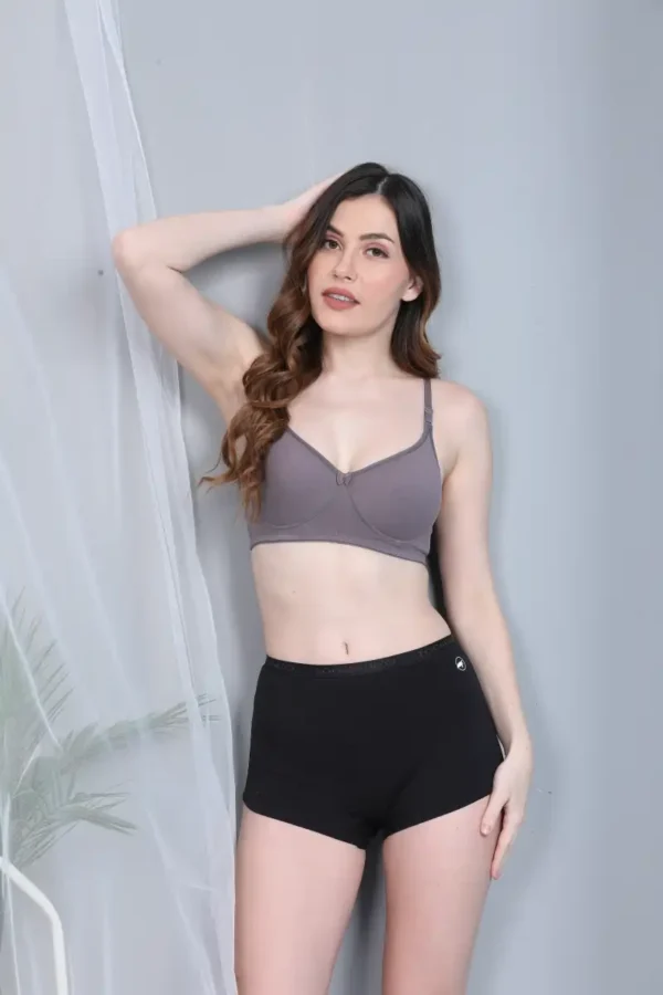 Women's Cotton Lycra Outer Elastic Boyleg Panty