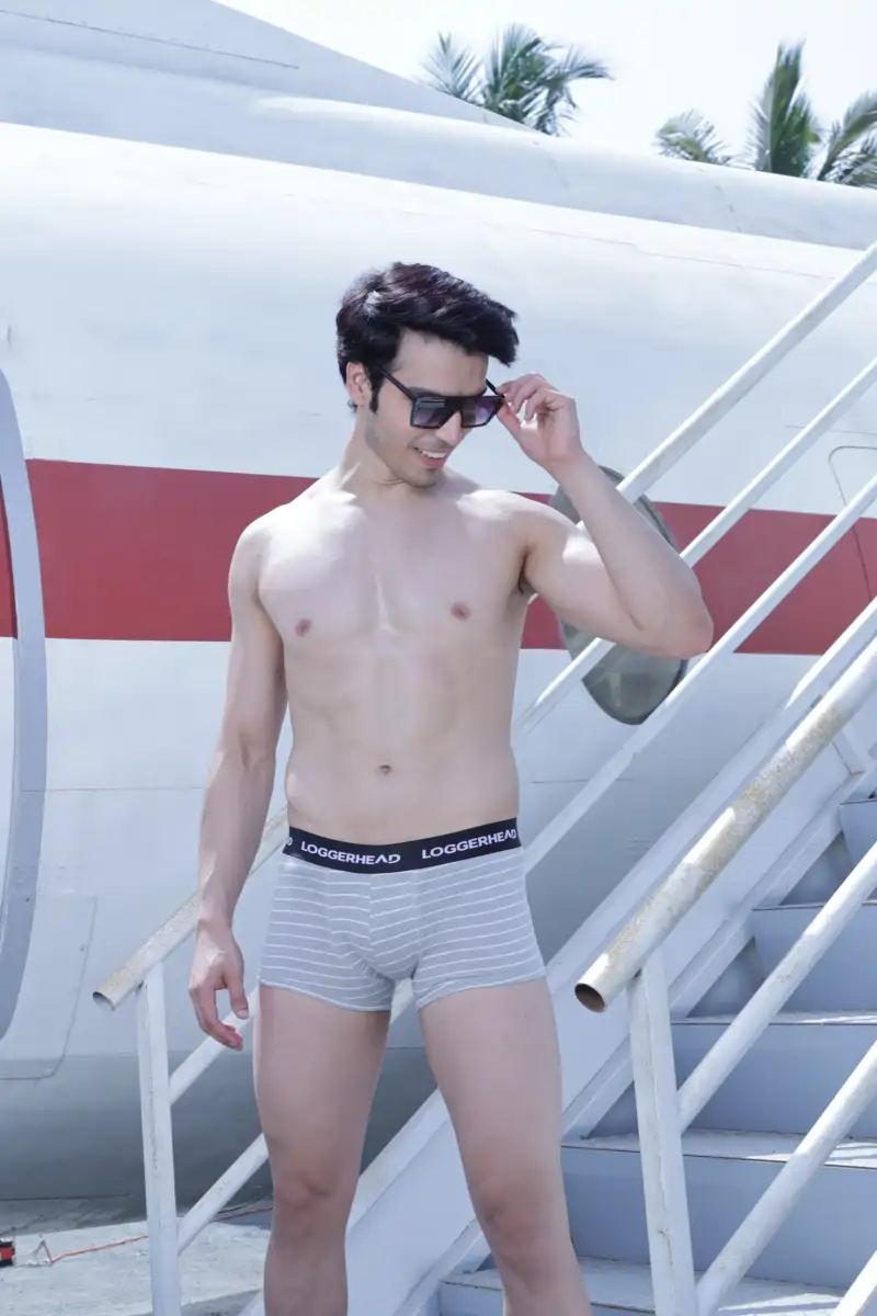 Cotton Lycra Yarn Dyed Trunk - Image 3