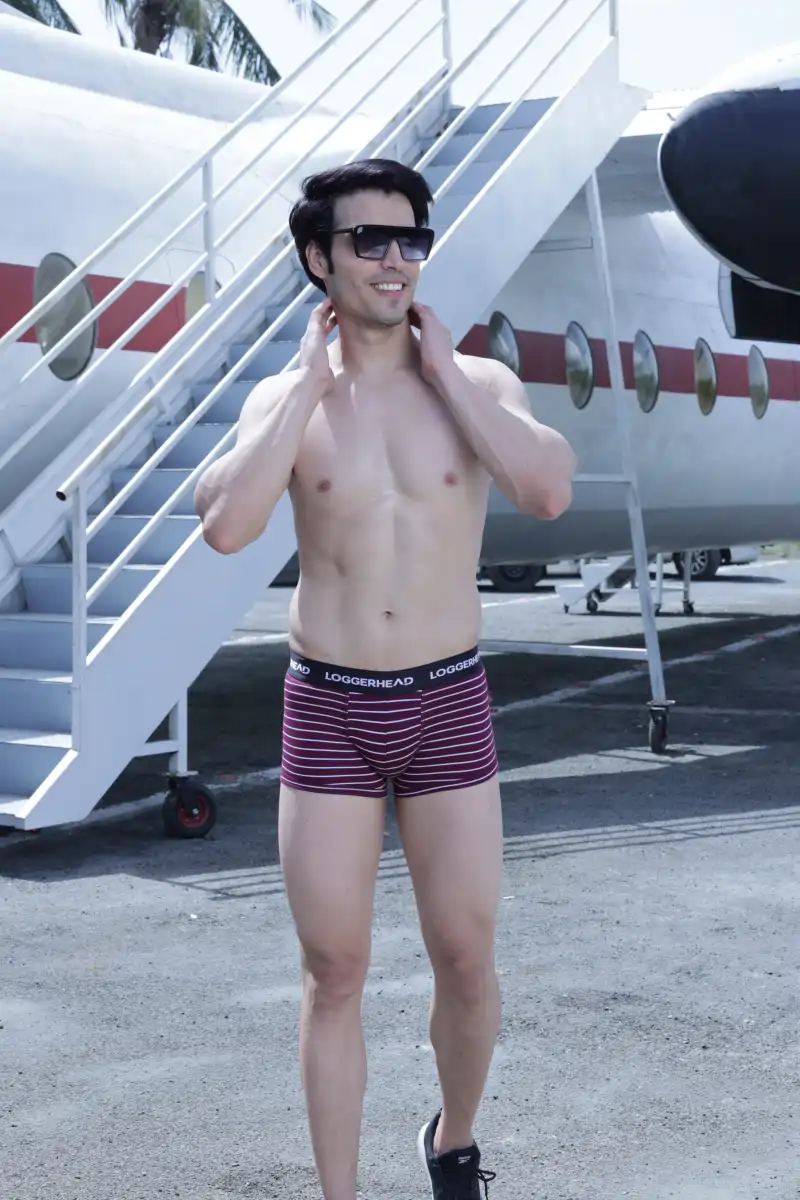 Cotton Lycra Yarn Dyed Trunk - Image 2