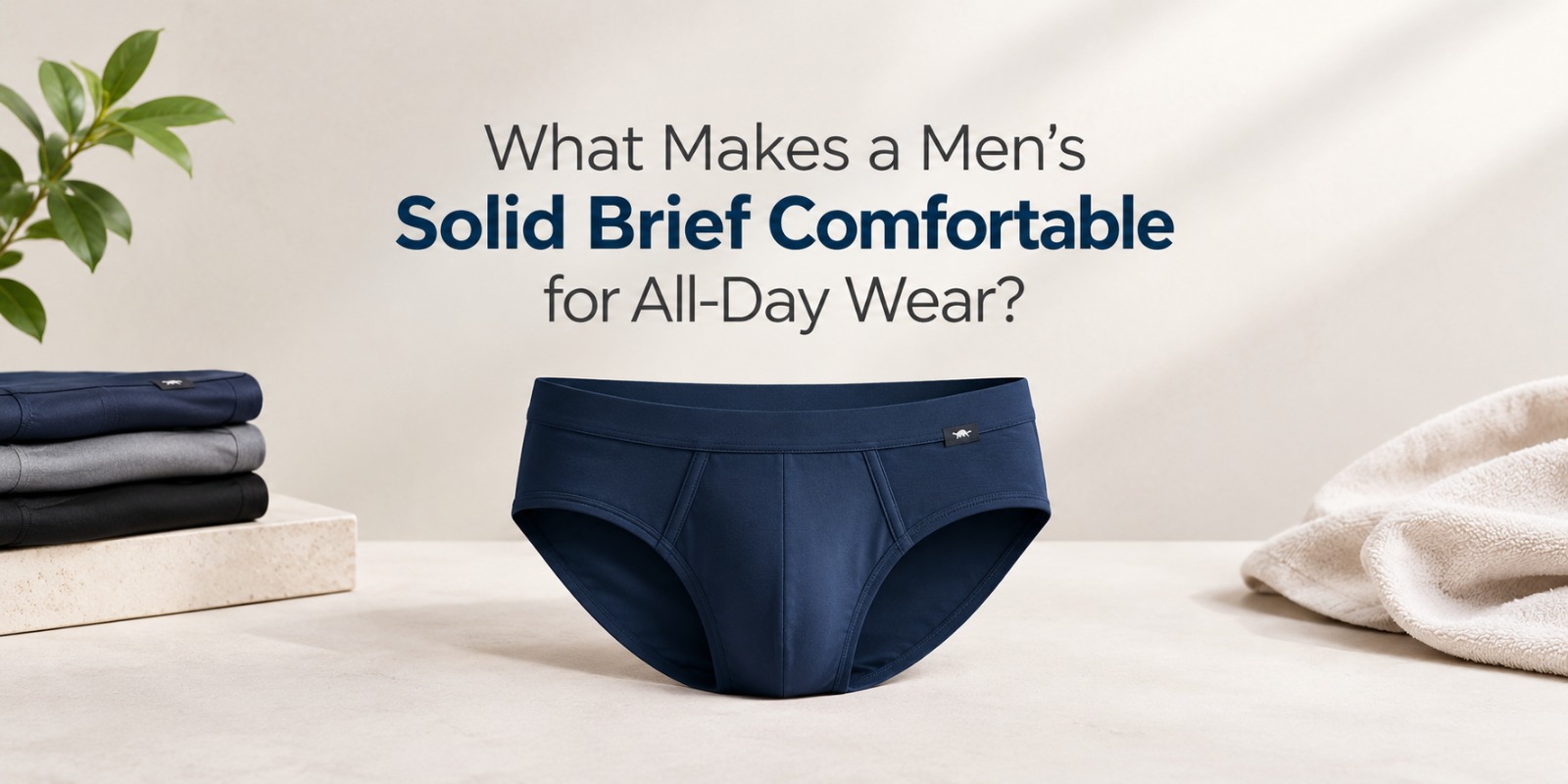 What Makes a Men’s Solid Brief Comfortable for All-Day Wear?
